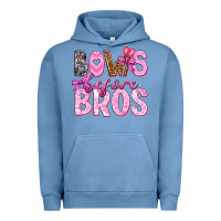 Pigment Pebble Blue bows before bros Urban Hoodie - texasbilliewilder