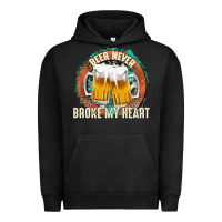 Pigment Black beer never broke my heart Urban Hoodie - texasbilliewilder