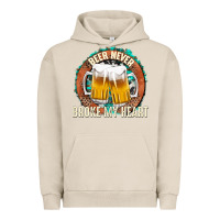Pigment French Oak beer never broke my heart Urban Hoodie - texasbilliewilder