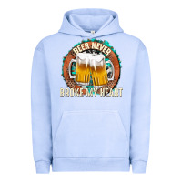 Pigment Grape Ice beer never broke my heart Urban Hoodie - texasbilliewilder