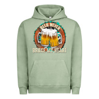 Pigment Oil Green beer never broke my heart Urban Hoodie - texasbilliewilder