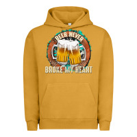 Pigment Peanut Butter beer never broke my heart Urban Hoodie - texasbilliewilder