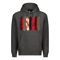 Charcoal Heather baseball brushstroke Premium Hoodie - Zillion Design Studio