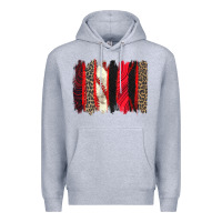 Heather Grey baseball brushstroke Premium Hoodie - Zillion Design Studio