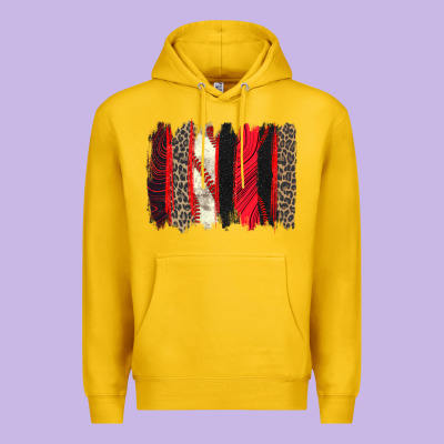 Baseball Brushstroke Premium Hoodie Designed By Zillion Design Studio