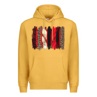 Mustard baseball brushstroke Premium Hoodie - Zillion Design Studio