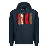 Navy baseball brushstroke Premium Hoodie - Zillion Design Studio