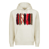 Oatmeal Heather baseball brushstroke Premium Hoodie - Zillion Design Studio