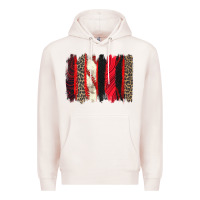 Pale Pink baseball brushstroke Premium Hoodie - Zillion Design Studio
