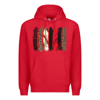 Red baseball brushstroke Premium Hoodie - Zillion Design Studio