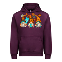 Mauve Wine basketball gnomes Urban Hoodie - Zillion Design Studio