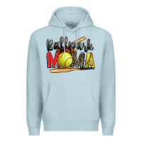 Blue Mist ballpark mama softball Premium Hoodie - Zillion Design Studio