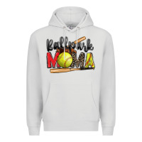 Dove Grey ballpark mama softball Premium Hoodie - Zillion Design Studio