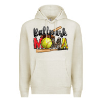 Oatmeal Heather ballpark mama softball Premium Hoodie - Zillion Design Studio