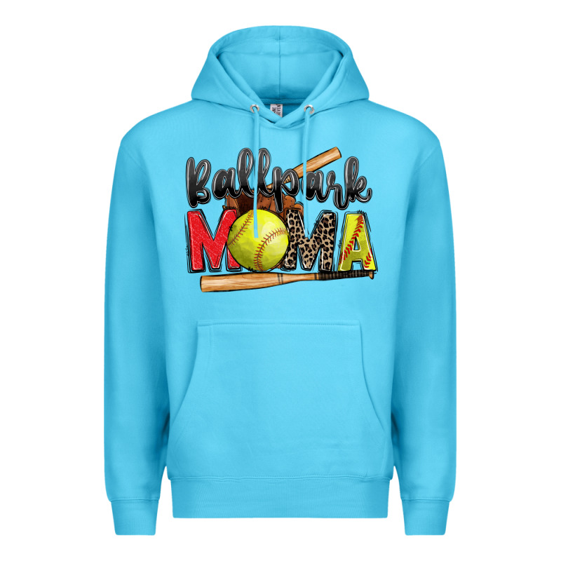 Ballpark Mama Softball Premium Hoodie by Zillion Design Studio | Teevron