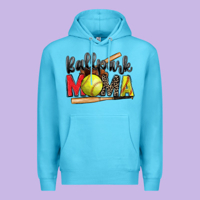 Ballpark Mama Softball Premium Hoodie Designed By Zillion Design Studio