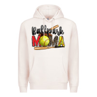 Pale Pink ballpark mama softball Premium Hoodie - Zillion Design Studio