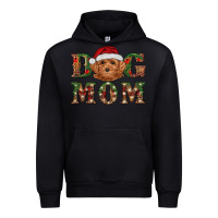 Black Christmas Toy Poodle Dog Mom Urban Hoodie - RanaPortraitStore