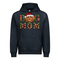 Navy Christmas Toy Poodle Dog Mom Urban Hoodie - RanaPortraitStore