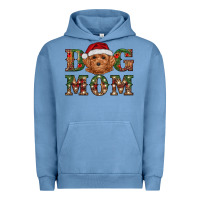 Pigment Pebble Blue Christmas Toy Poodle Dog Mom Urban Hoodie - RanaPortraitStore