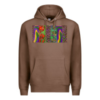 Chestnut Mardi gras brushstrokes crawfish fleur de lis Premium Hoodie - RanaPortraitStore