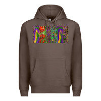 Coffee Mardi gras brushstrokes crawfish fleur de lis Premium Hoodie - RanaPortraitStore