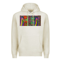 Oatmeal Heather Mardi gras brushstrokes crawfish fleur de lis Premium Hoodie - RanaPortraitStore