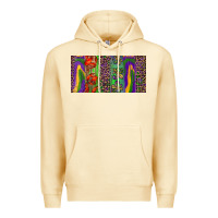 Pina Colada Mardi gras brushstrokes crawfish fleur de lis Premium Hoodie - RanaPortraitStore