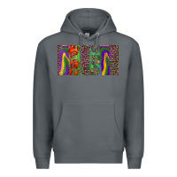 Rock Mardi gras brushstrokes crawfish fleur de lis Premium Hoodie - RanaPortraitStore