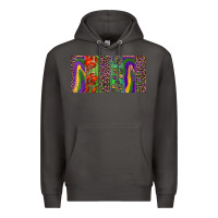 Smoke Mardi gras brushstrokes crawfish fleur de lis Premium Hoodie - RanaPortraitStore