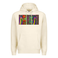 Tofu Mardi gras brushstrokes crawfish fleur de lis Premium Hoodie - RanaPortraitStore