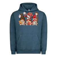 Pigment Midnight Navy baseball gnomes Urban Hoodie - Zillion Design Studio