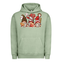 Pigment Oil Green baseball gnomes Urban Hoodie - Zillion Design Studio