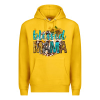 Lemon blessed mama with sunflowers Premium Hoodie - texasbilliewilder