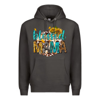 Smoke blessed mama with sunflowers Premium Hoodie - texasbilliewilder