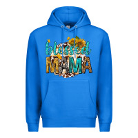 True Royal blessed mama with sunflowers Premium Hoodie - texasbilliewilder