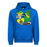 Cobalt brazil hearts Urban Hoodie - texasbilliewilder