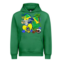 Emerald brazil hearts Urban Hoodie - texasbilliewilder