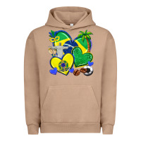 Pigment Burro brazil hearts Urban Hoodie - texasbilliewilder