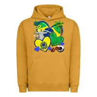 Pigment Peanut Butter brazil hearts Urban Hoodie - texasbilliewilder