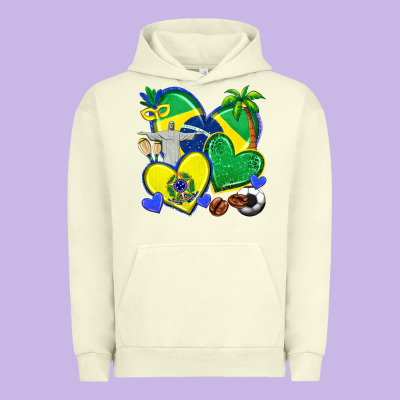Urban Hoodie brazil hearts