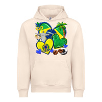 Sandshell brazil hearts Urban Hoodie - texasbilliewilder