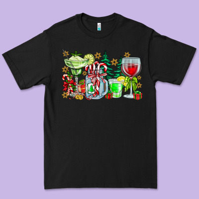 Christmas Tequila Premium Tee Designed By Cowhidedigitalart
