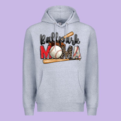 Ballpark Mama Baseball Premium Hoodie Designed By Zillion Design Studio