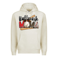Oatmeal Heather ballpark mama baseball Premium Hoodie - Zillion Design Studio