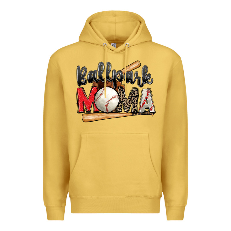 Ballpark Mama Baseball Premium Hoodie by Zillion Design Studio | Teevron