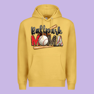 Ballpark Mama Baseball Premium Hoodie Designed By Zillion Design Studio