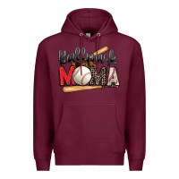 Burgundy ballpark mama baseball Premium Hoodie - Zillion Design Studio