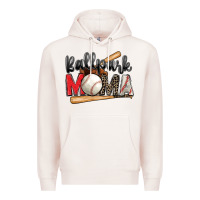 Pale Pink ballpark mama baseball Premium Hoodie - Zillion Design Studio