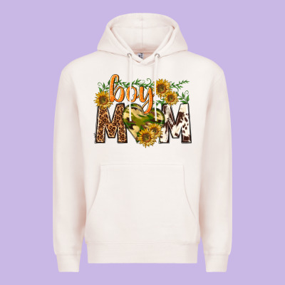 Boy Mom Premium Hoodie Designed By Texasbilliewilder